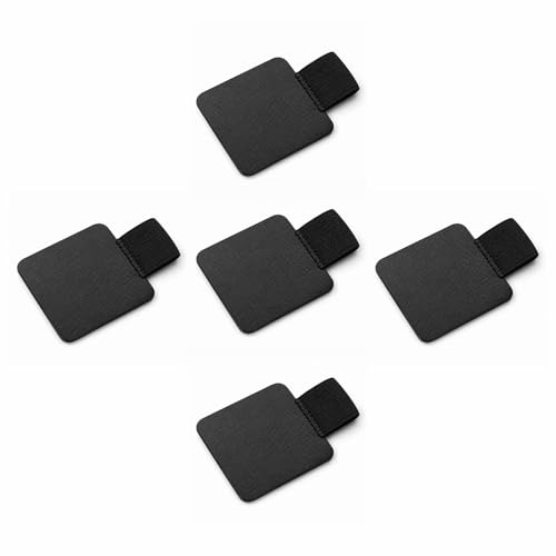 QIHAWN 6Pcs Self-Adhesive Leather Pen Loops for Notebooks Journals | 6pcs self-adhesive leather pen loops, elastic adjustable fit, strong backing for notebooks journals diaries tablets