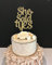 She Said Yes Cake Topper