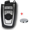 Auto Schlüssel Smartkey Funk Fernbedienung Sender 4 Tasten Gehäuse + CR2450 Batterie für BMW