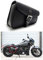 Krtopo 1 Stück Motorrad Satteltaschen Leder PU wasserdichte Rechts Satteltasche Motorrad Side Gepäck Werkzeugtasche schwarz