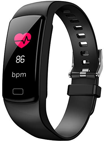 Smart Fit Sport Colour Fitness Tracker with Heart Rate Monitor Sleep Monitor Color Screen Bluetooth Smart Watch Activity Tracker Waterproof Step Counter Pedometer and Calorie Counter