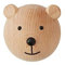 OYOY Mini - Wandhaken aus Holz Bär/Bear - Garderobenhaken Garderobe für Kinder/Kinderzimmer - 4,5 x 6 x 4,5cm