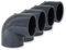 Paradies Pool GmbH PVC Fitting Winkel 90°, Ø 50mm mit Klebemuffen, Qualität aus Europa, Menge: 4 Stück