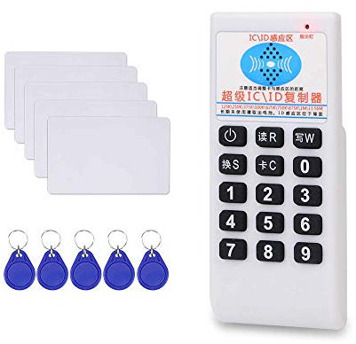 Dongyang RFID IC/ID Lector de Tarjetas Escritor Copiadora Duplicadora + 5pcs Writable 125Khz T5577 Fobs + 5pcs Writable 13.56MHZ Tarjeta UID