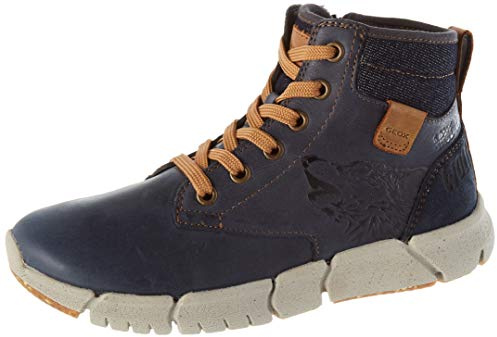 Geox J FLEXYPER Boy F Chukka Boot, Blue (Navy), 31 EU