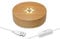 CDIYTOOL Base de luz LED de madera, redonda con luz LED, placa base de exhibición de escritorio, soporte de escritorio alimentado por USB para bolas de cristal, joyería de cristal, resina de vidrio