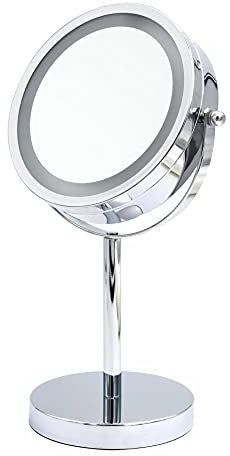 RIDDER Kosmetik-Standspiegel Daisy mit LED Chrom