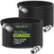 GearIT DMX Stage Lighting Cable (50 Feet, 2-Pack) - DMX Male to Female (XLR Compatible) 3-Pin Balanced Shielded for DJ LED Moving Head Par Light, Mic Mixer, Recording Studio, Podcast - 50ft