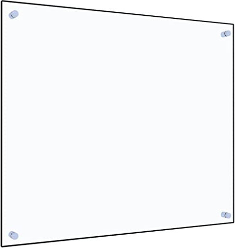 Gecheer Küchenrückwand Spritzschutz 70 x 60 cm (L x B),Glasrückwand Glasplatte Rückwand Herdspritzschutz Wandschutz Herd Küche Hartglas für Küche,Herd,Fliesen,6 mm,Transparent
