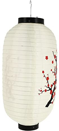 PRETYZOOM Lanterna di Carta Giapponese Appesa Fiori di Ciliegio Giapponese Lanterna di Carta per Ombra Cinese Oriental Light Restauranti Fare di Matrimoni Decor Regali per La Casa Beige