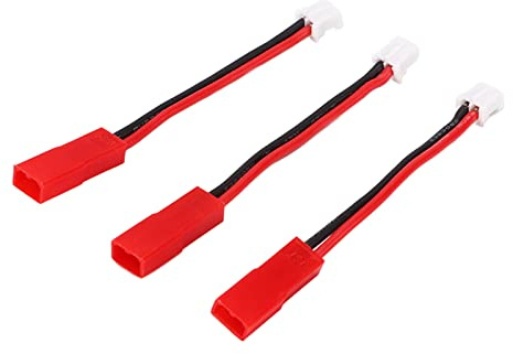 PH2.0 to JST Converter, 3Pcs Lipo Battery Adapter for RC Car Model, Durable Upgrade Part for 1/24 Scale Tracked Vehicle Enthusiasts, Hobbyists, and Model Builders