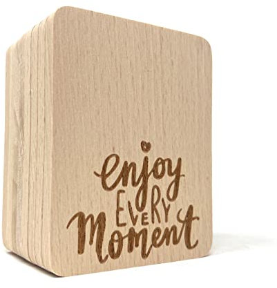 8 Stück Raclette Untersetzer mit Gravur (Enjoy)