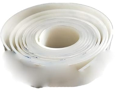 2M /5M White Silicone Rubber Strip Self Adhesive Seal Gasket Thickness 1mm/2mm/m/5mm Width 10mm/15mm/20mm/30mm/40mm/50mm-White,m,30mm,5meters