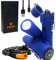 Zactly MODEL AL02 Electric Dual Arc USB Lighter Multifunction Waterproof Windproof Dustproof Rechargeable with Led Flashlight & Emergency Whistle, Camping & Outdoor Survival Tactical Tool (BLUE)