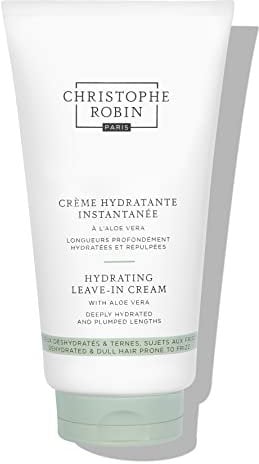 Christophe Robin Hydrating Leave-In Cream 150ml – Lightweight Moisturizing Treatment for Dry & Frizzy Hair – Detangles, Smooths & Enhances Shine