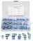 Buachois 80 Pezzi Set di Ingrassatori,45° 90° 180° 1/8in 1/4in Kit Assortimento di Capezzoli Ingrassatori,Ferro Zincato Raccordo Zerk Idraulico Per Tubo Flessibile