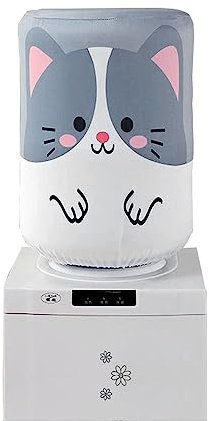 PIVHWIR Water Dispenser Barrel Dust Cover, Reusable Water Dispenser Durable Dust Proof Fabric Bucket Covers for 5 Gallons Water Bottle (Grey Blue)