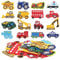 Bügelflicken Baufahrzeug, 16 Stück Patches zum Aufbügeln, Aufnäher Kinder, Flicken zum Aufbügeln, Bügelbilder für Textilien - Jacken, Jeans, Rucksäcken, Hut und Schuh