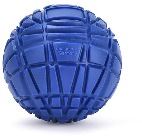 PowrX Faszienball - Massageball für den Rücken - Tiefengewebsmassage mit ergonomischer Form für verschiedene Ansatzpunkte bei verspannten Muskeln - Faszienball - Blau