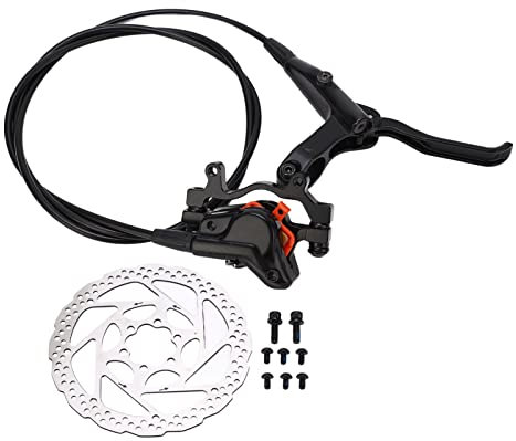 Fahrrad-Hydraulik-Scheibenbremsen-Set, 2-Kolben-Fahrrad-Hydraulikbremsen-Set, Hydraulische Bremsen aus Aluminiumlegierung, für E-Bike und Mountainbike