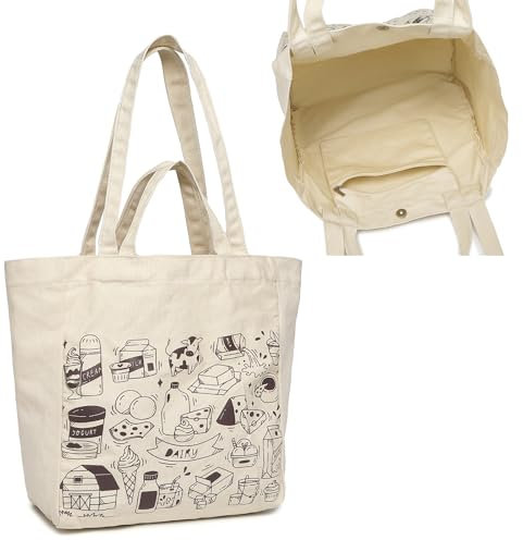Miss Lulu Shopper Tasche Damen Groß Tote Bag Schultertasche Handtasche Damen für College Schule Uni Arbeit Einkaufen