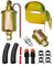 WUMZIJ Universal 6V Electric Fuel Pump with Installation Kit, Fit for Carbureted Models E8011 & SP1124, 5-8 Psi, 5/16 Inlet & Outlet, 6 Volt Inline Type Electric Fuel Transfer Pump