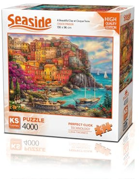 KS Games 23506 A Beautiful Day at Cinque Terre 4000 Teile Puzzle