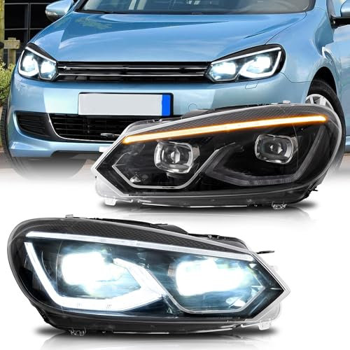 VLAND Scheinwerfer für Golf 6 MK6 TSI 2008-2013 (nicht für GTI/R/TDI),Frontscheinwerfer