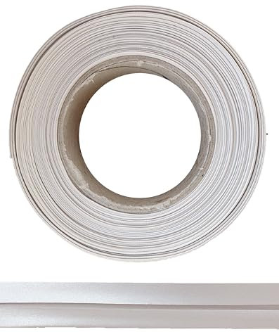 ME:NaMa Schrägband aus Polyester (Satin) - 10 m x 20 mm (gefalzt) - Hochwertiges Einfassband, Satinband, Schrägband - Ideal zum DIY-Nähen - In Belgien hergestellt, auf Einer Rolle (Beige)