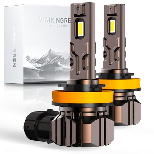 WAIXINGREN H11 Led Headlight Bulb, 6500K Cool White, 60W 26000LM