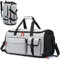 Anzugtasche Reisetasche Herren, Wandelbare Reise Kleidersack Handgepäck mit Schuhfach, 3-in-1 Große Kleidertasche Rucksack Anzug Tasche für Business Reisen, Grau