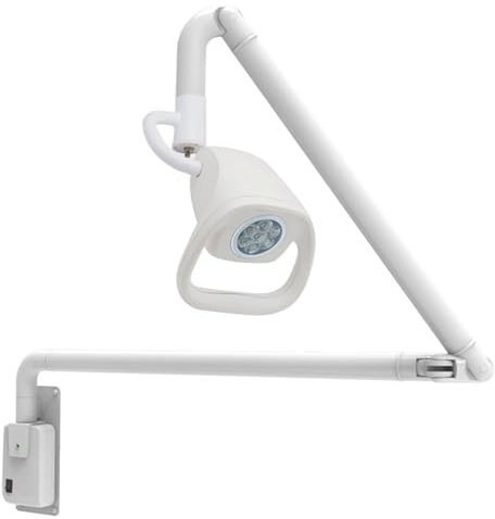 WPWSDWMX 21 W Wandmontierte LED OP-Untersuchungsleuchte mit 7 Glühbirnen, 90 V-240 V Weitspannungsversorgung, LED-OP-Leuchte, für Zahn-, Schönheits-, Gynäkologie-, HNO- und Veterinärmedizin