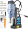ZELCAN Mag Drill Press1550W, Portable Magnetic Drill Press with 50mm Boring Diameter and Reversible & Stepless, 13900 N 650 RPM Electric Drilling Machine with 11 Bits