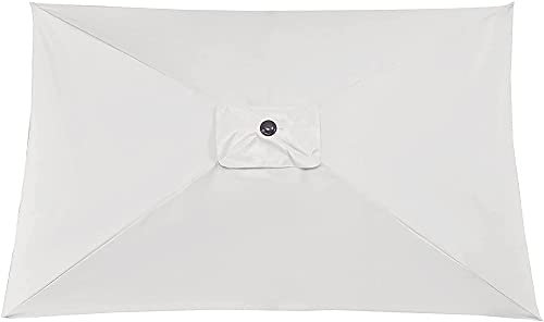 Auvent de rechange rectangulaire pour parasol de terrasse Jaune 3 x 2 m