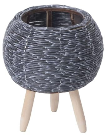 Rattan Weben Blumen Pflanzkorb Gras Pflanzgefäß Indoor Outdoor Garten Töpfe Behälter für Bonsais Dekorationen