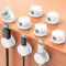 9 Pack Cable Tidy Clips, Magnetic Cord Organizer Self Adhesive Wire Holder Cable Holder Phone Charger Cable Management for HDMI USB Charging Cable Audio Cable Desk Office Home (White)