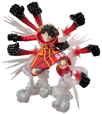 TAMASHII NATIONS - One Piece - [Extra Battle] Monkey D. Luffy -Gum-Gum Hawk Gatling- FiguartsZERO Personaggio da collezione