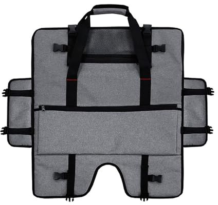 Monitor Carry Case, Protective Monitor Travel Carry Bag, Dustproof Monitor | Cover with Adjustable Handle Buckles for 20-24 Inch Monitors Screens, gray, Siehe Beschreibung, See description