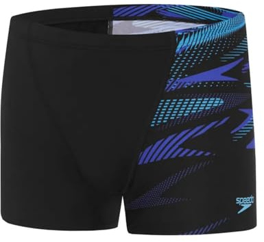 Speedo Hyperboom V Cut Badehose/Aquashort Herren, Farbe:Schwarz, Größe:5