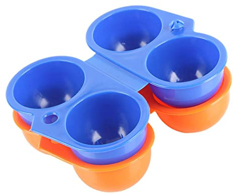 2 Pieces Portable Egg Storage Box, Egg Container For Camping And Travel, Folding Eggs Holder Carrier, Pla-stic Egg Protector Tray, 2 Grids Egg Storage Container