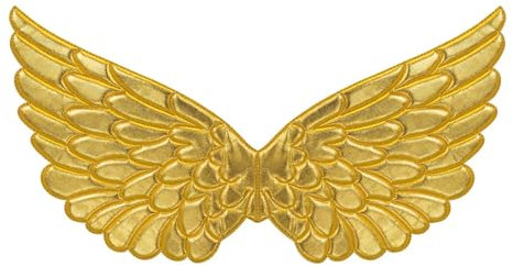 W WIDMANN MILANO Party Fashion - Alas de tela, 57 x 26 cm, para disfraces de ángel, carnaval, Navidad