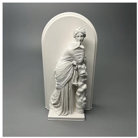 JBTBIHIG Statua di scultura della dea decorazione della casa, statuetta in gesso fatta a mano per decorazione della casa, decorazione da tavolo per sala da pranzo