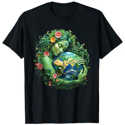 Grün Mutter Natur Erde Tag Erde Mutter Frauen Mädchen T-Shirt