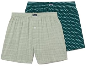 Abanderado 2er-Pack Essential Cotton Herren-Boxershorts mit elastischem Bund A0100