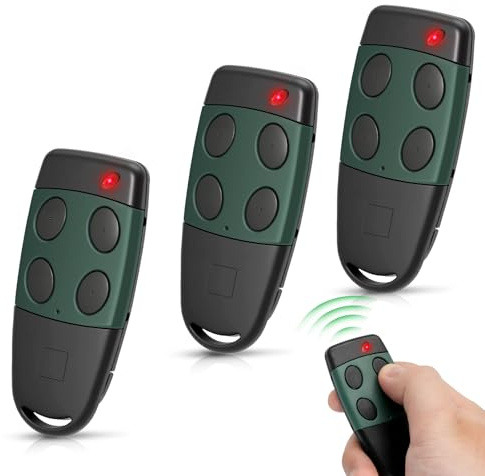 3PCS Télécommande Replacement pour Cardin S449, 433.92 MHz 4 Canaux, Télécommande Ouverture Portail Compatible avec Cardin S449 QZ1/ QZ2, Code TXQ449100 et Remplace le TXQ449200