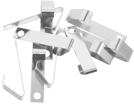 DECOMELODY 10pcs Steel Battery Terminal Contact Plates for 9v and Aa Batteries, Universal Compatibility with High Conductivity and Secure Connection, for Repairing or Upgrading Your