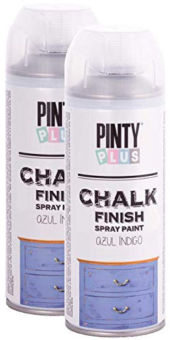 Tiza acabado Spray de pintura, Base de agua, One Coat cobertura, PintyPlus, 400 ml, varios colores colors-sizes 2 unidades