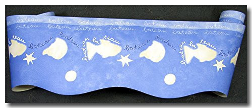 Tapetenborte Bordüre Lasercut Fisch Muschel