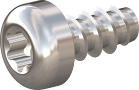 10 Stück Schraube STS-plus KN6039 3x6 - T10 A2-1.4567 blank-gebeizt und passiviert