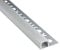 LED Aluprofil T77 silber 10mm Fliesenprofil + Abdeckung Abschlussleiste Bordüre Fliesen für LED-Streifen-Strip 1m opal
